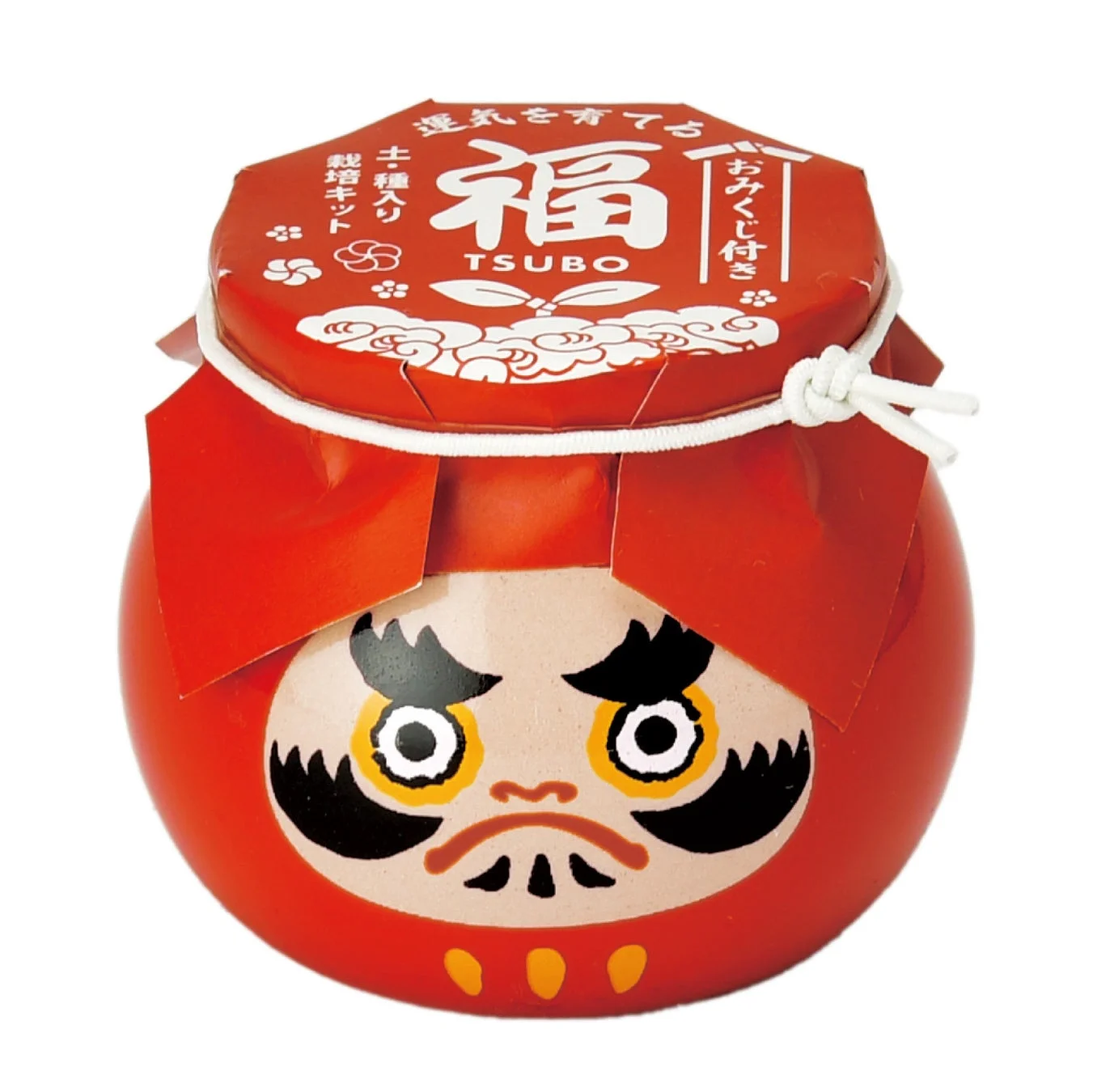 赤い福壺だるま