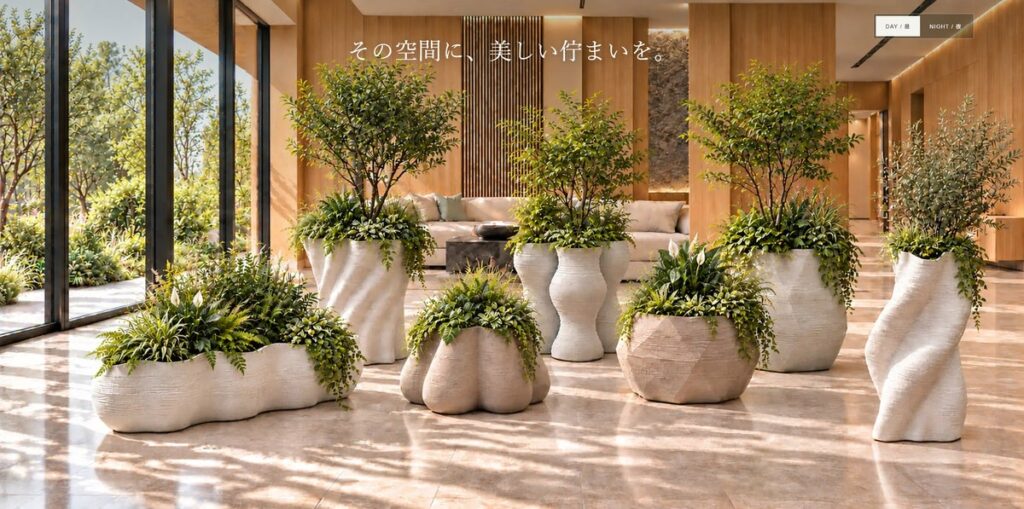 植物を「置く」から、空間を「魅せる」へ。彫刻のようなデザインプランター「PLANTER COLLECTION」販売開始