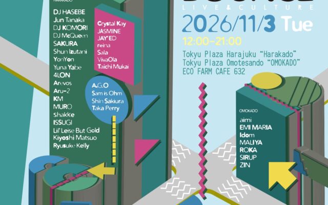 東急プラザ原宿「ハラカド」・東急プラザ表参道「オモカド」にてアーティストSIRUPがキュレーションする体験型フェス「ROLL & BOUNCE FES」を初開催