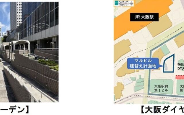 JR大阪駅前のサンクンガーデンで社会実験　大和ハウス工業がにぎわいと回遊性への効果を検証