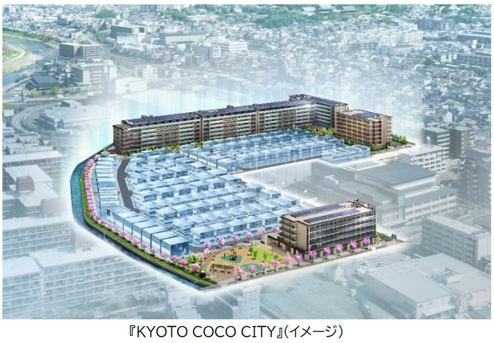 「伏見工業高等学校跡地」および「元南部配水管理課用地」における大規模街区開発事業 京都初の「脱炭素先行地域」における4ha超の大規模な複合開発 街の名称が『KYOTO COCO CITY』に決定